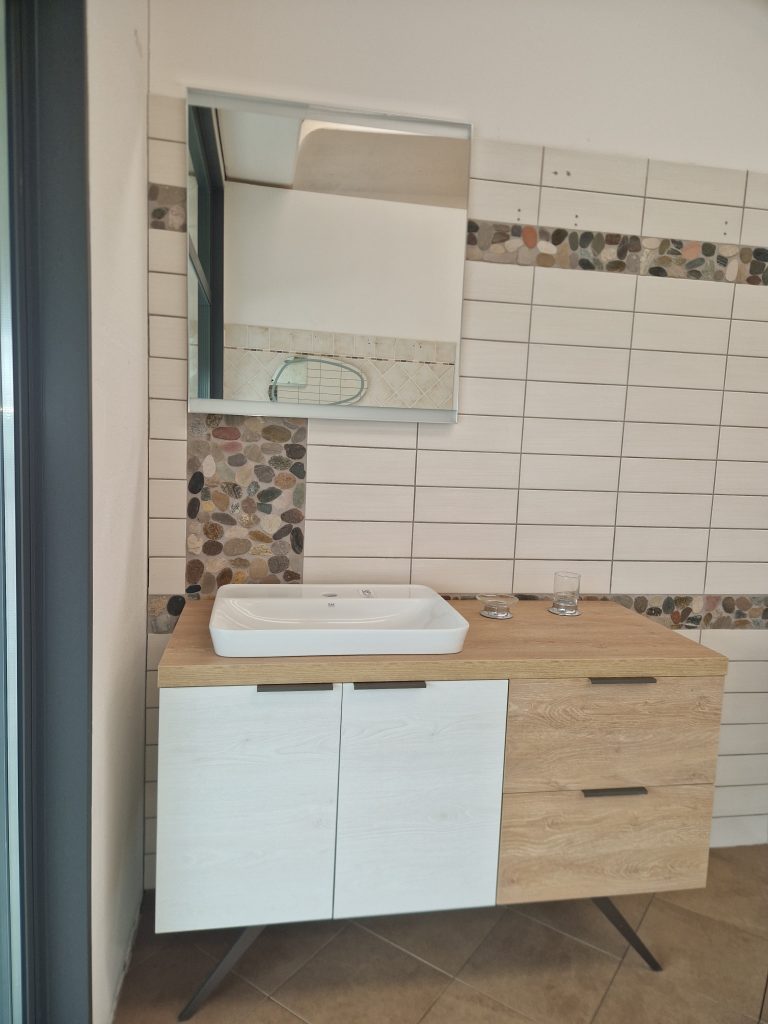 MOBILE LINEA SYSTEM NODATO BIANCO-ROVERE CM 120